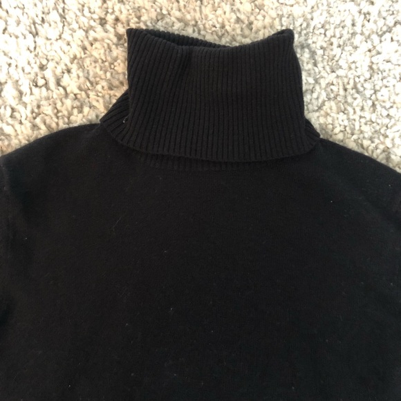 French Connection black long sleeve turtleneck - Picture 2 of 3